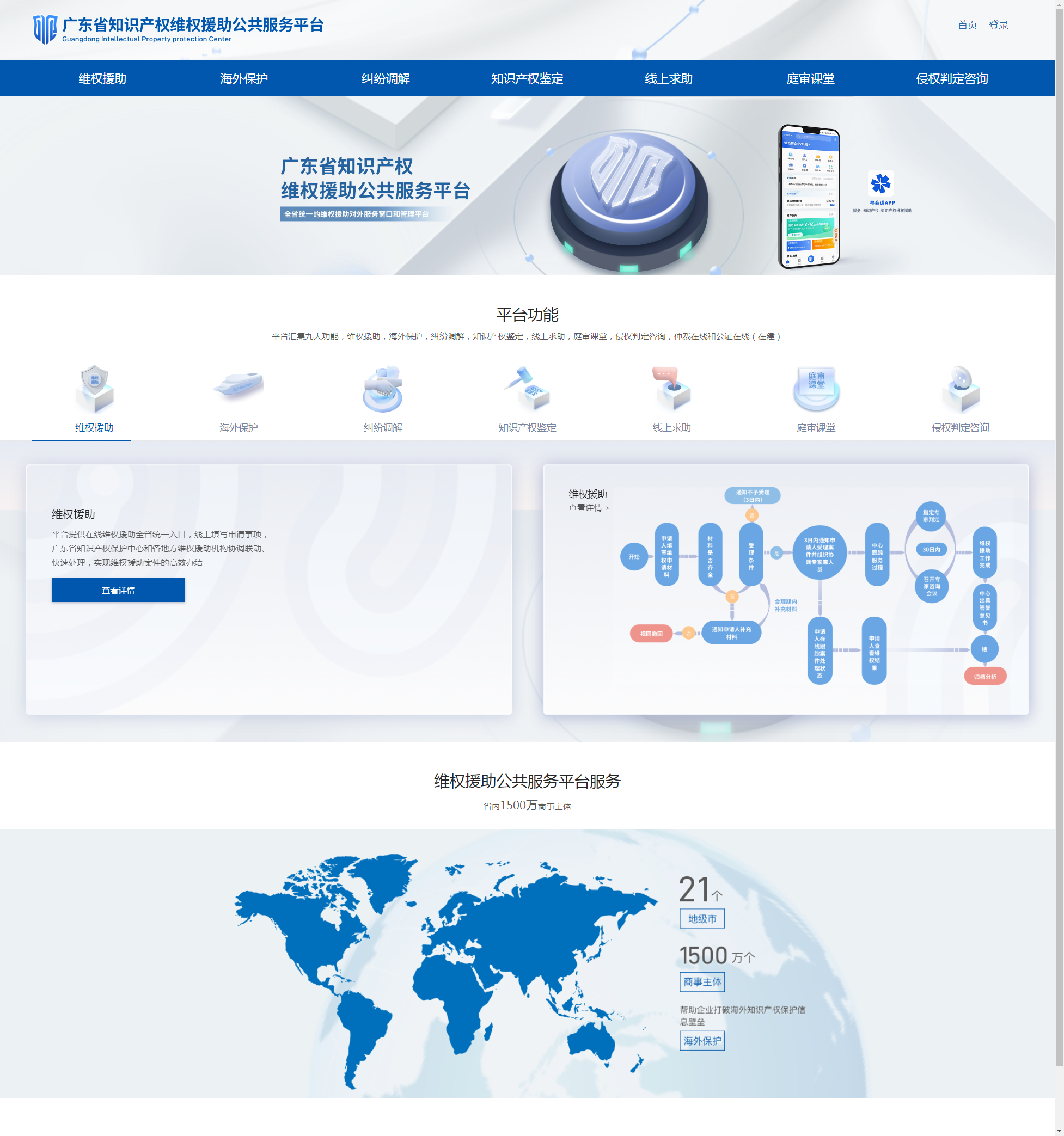 廣東省知識產(chǎn)權維權援助公共服務平臺.png