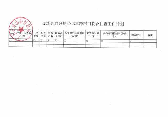 遂溪縣財政局2023年跨部門聯(lián)合抽查工作計劃.jpg
