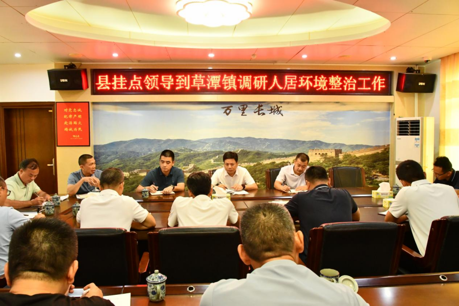 陳光提到草潭鎮(zhèn)開展專題調研