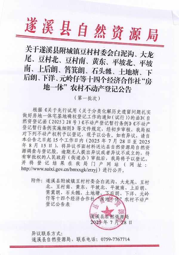 附城鎮(zhèn)豆村村委會(huì)白泥溝等十四個(gè)經(jīng)濟(jì)合作社不動(dòng)產(chǎn)登記公告（第一批次）（歷史遺留問題）_頁(yè)面_1.jpg