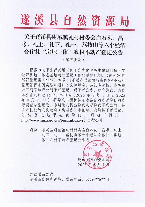 附城鎮(zhèn)禮村村委會白石頭等六個經(jīng)濟合作社不動產(chǎn)登記公告（第三批次）（歷史遺留問題）_頁面_1.jpg
