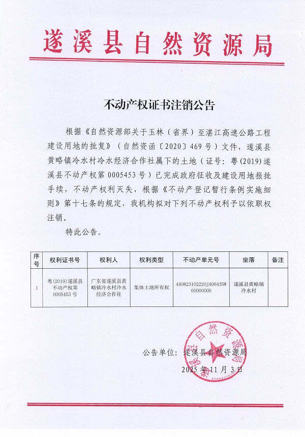 不動產(chǎn)權(quán)證書注銷公告（遂溪縣黃略鎮(zhèn)冷水村冷水經(jīng)濟(jì)合作社）.jpg